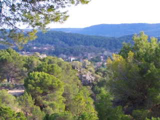 Villecroze, view from the hills